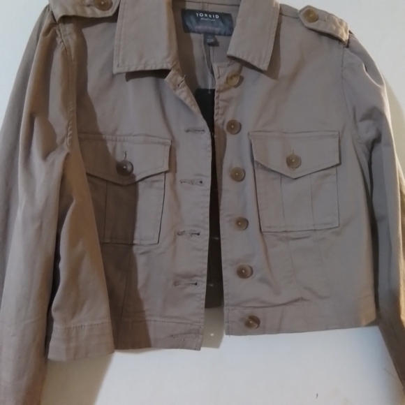 Torrid Utility Jacket in Tan - Picture 6 of 9